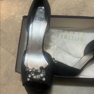 Stuart Weitzman Royal Blue Box with Gold Lettering